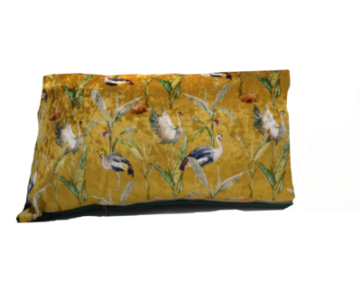 Kussen velvet kraanvogel