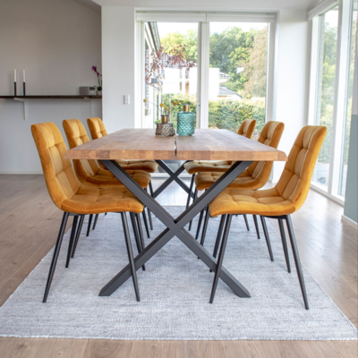 Eikenhouten eettafel Fendi