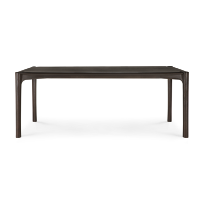 Tafel PI teak donkerbruin gelakt