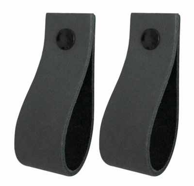 Leren handgrepen set van 2 - maat L