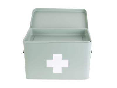 EHBO doos large metal matt