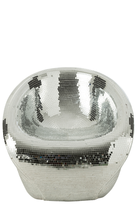 Discostoel Spiegels zilver