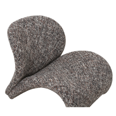 Fauteuil Krul bruin gemêleerd