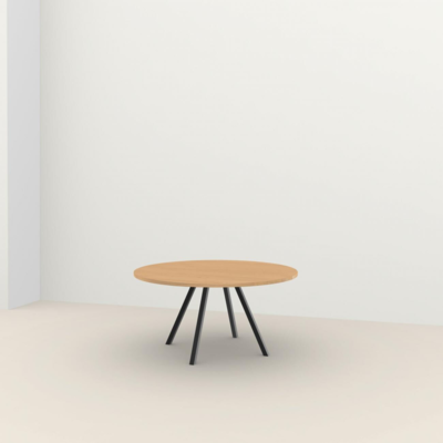 Studio HENK tafel New Classic Rond Quadpod, zwart frame - Smart Collectie