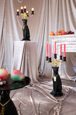 Bold Monkey vloerlamp Proudly Crowned Panther