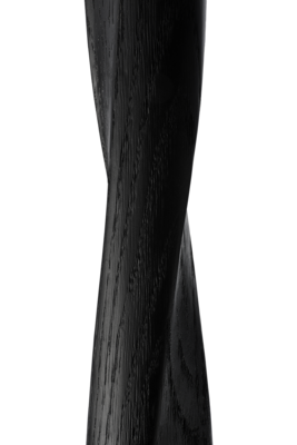 Ethnicraft - Torsion eettafel - eiken/eiken zwart - hoogte: laag 69cm