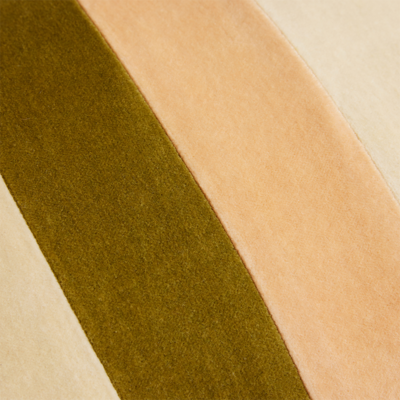 Striped velvet cushion Fields