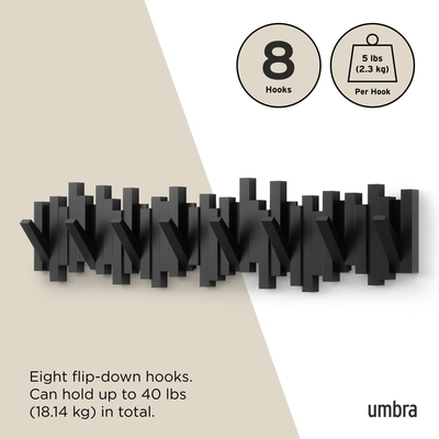 Umbra Sticks wandkapstok 8 haken