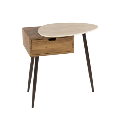 Nachtkastje Limestone Houtlook