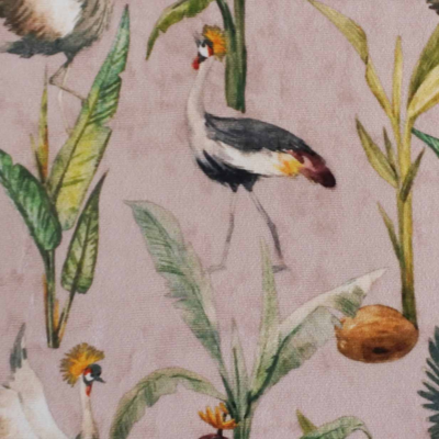 Kussen velvet kraanvogel