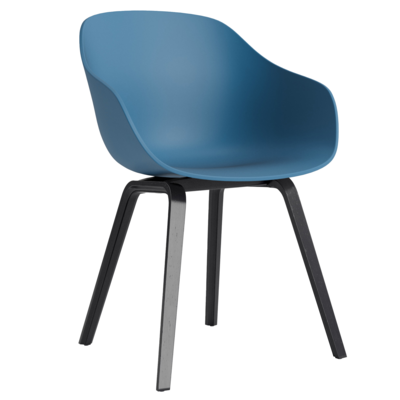 HAY stoel AAC 222 eiken zwart gelakt frame