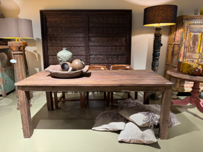 Eettafel teakhout Uniek India