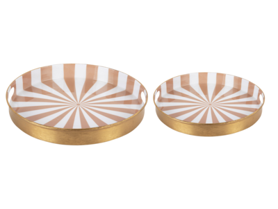 Set van 2 serveerschalen Candy Swirl