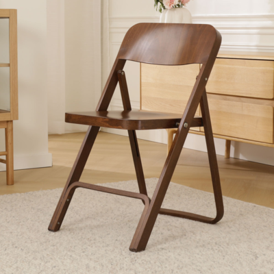 Flip - Houten klapstoel en rek