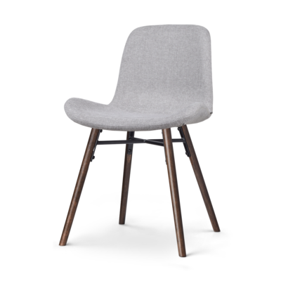 Eetkamerstoel Nena-Fé walnoot houten onderstel