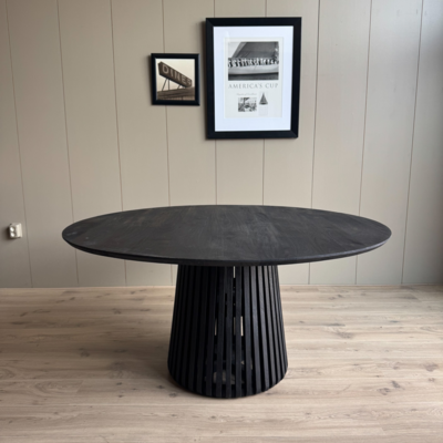 Eettafel Sevilla 130cm zwart