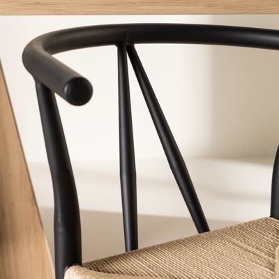 Eetkamerstoel Bengt - met rotan zitting