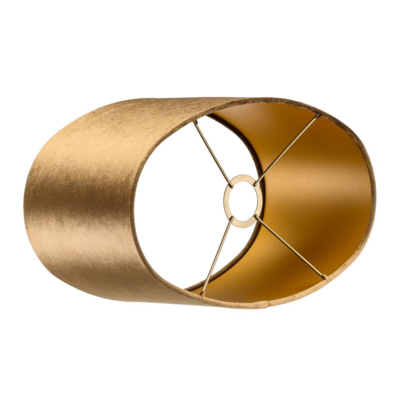 Lampenkap Ovaal Fendi velours coffee