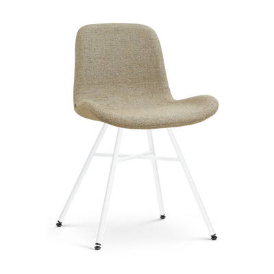 Eetkamerstoel Noa-Fé gestoffeerd - wit onderstel