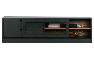 James tv-meubel noten/zwart [fsc]
