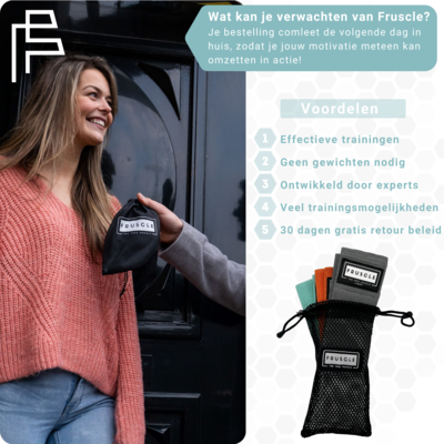 Fruscle weerstandsbanden gekleurd - set van 3