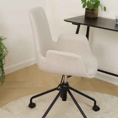 Bureaustoel Nout-Eef zwart onderstel