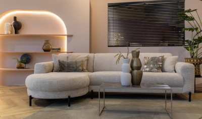 JaxxChoice hoekbank Liva beige