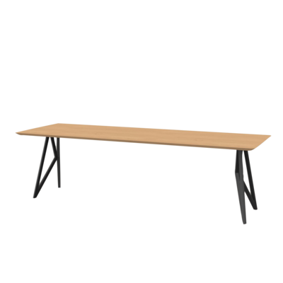 Studio HENK tafel Butterfly Rechthoekig, zwart frame - Smart Collectie