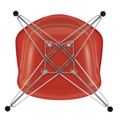 Vitra stoel Eames DAR RE chroom onderstel