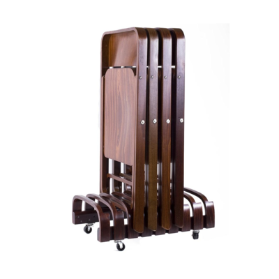 Flip - Houten klapstoel en rek