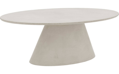 Bogard beton tafel ovaal | Light-grey