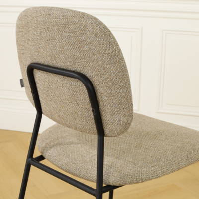 Eetkamerstoel Jasmijn - zwart onderstel