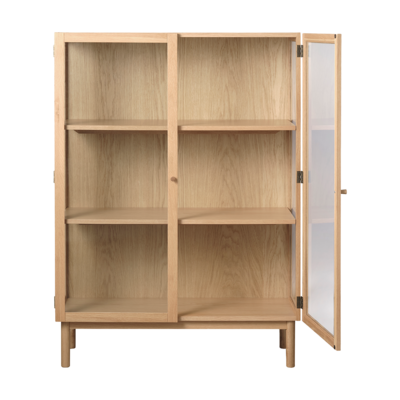 Eikenhouten vitrinekast Boris