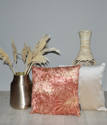 Kussen velvet Ginger bloem