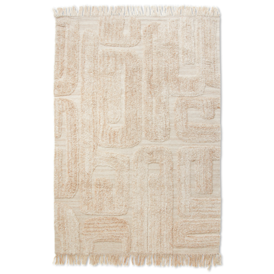 Tufted rug limestone