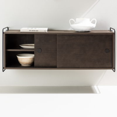 Hangende wandkast Marcus hout