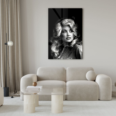 Walljar acrylglas schilderij - Dolly Parton