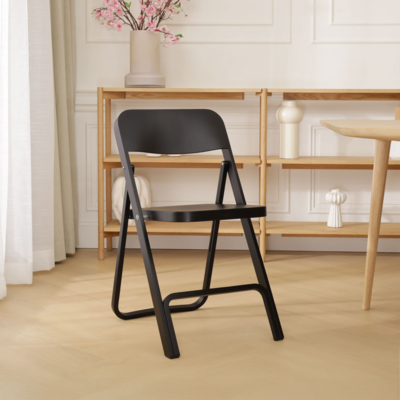 Flip - Houten klapstoel en rek