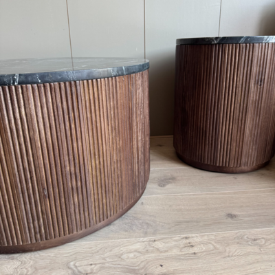 Salontafel Lyon zwart 80cm