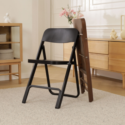 Flip - Houten klapstoel en rek