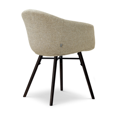 Eetkamerstoel Nena-Otis - zwart houten onderstel