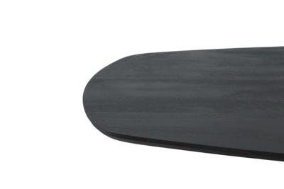Eettafel Berlijn deens ovaal zwart 200cm