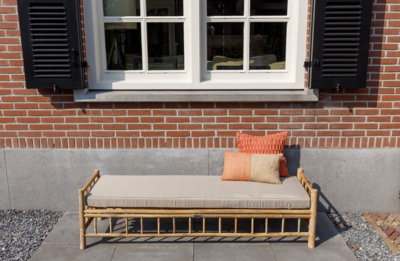 Exotan tennis Bench bamboo