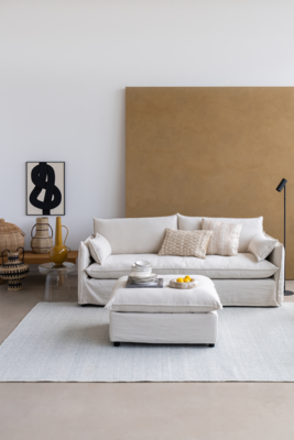 Bord Ayana beige/black Ø20,5 cm - set van 4