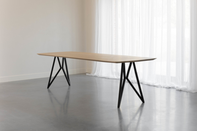 Studio HENK tafel Butterfly Rechthoekig, zwart frame - Smart Collectie