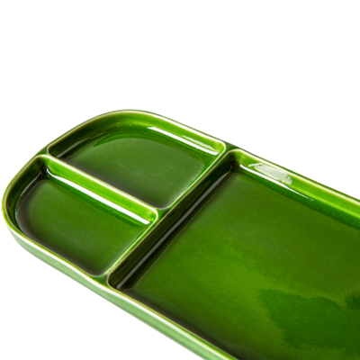 HKliving Emeralds plate rectangular Green