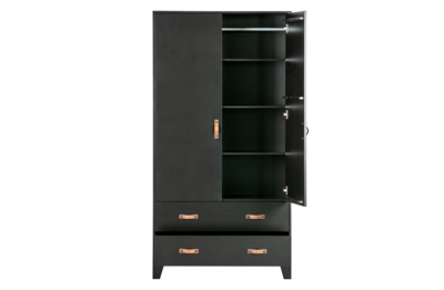 Garderobekast Dian grenen diep zwart [fsc]