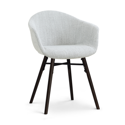 Eetkamerstoel Nena-Otis - zwart houten onderstel