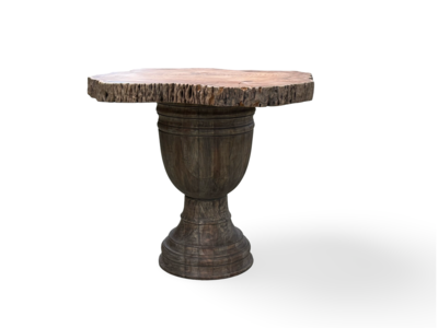 Eettafel uniek dikke poot