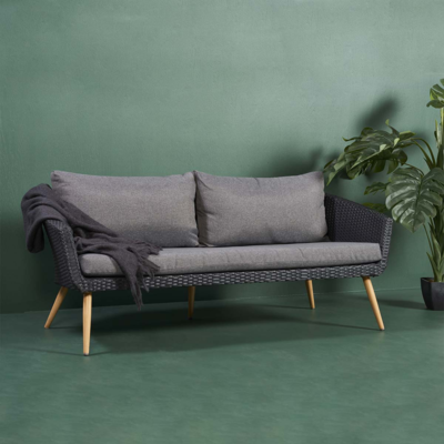 Rotan tuinbank Fien - 3 zits - Met zitkussens